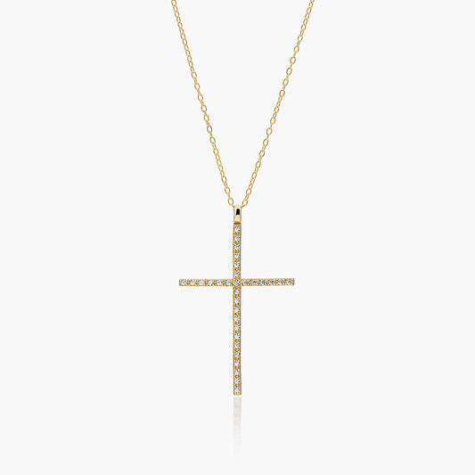 Playa Luna Jewelry Gold Cross Necklace Sarah