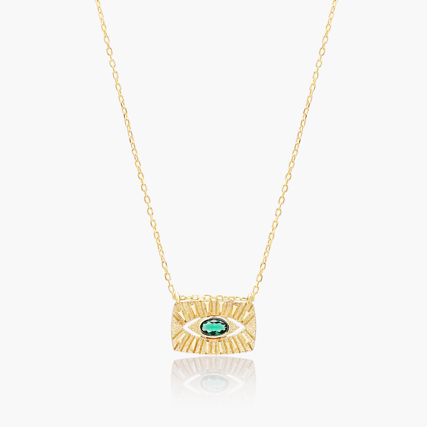 Playa Luna Jewelry Gold Evil Eye Gem Necklace Penelope