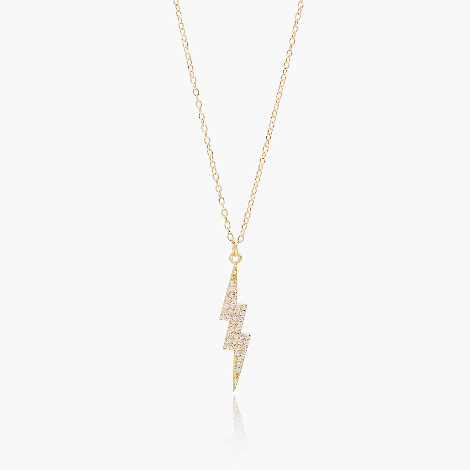 Playa Luna Jewelry  Gold Lightning Bolt Necklace Harper