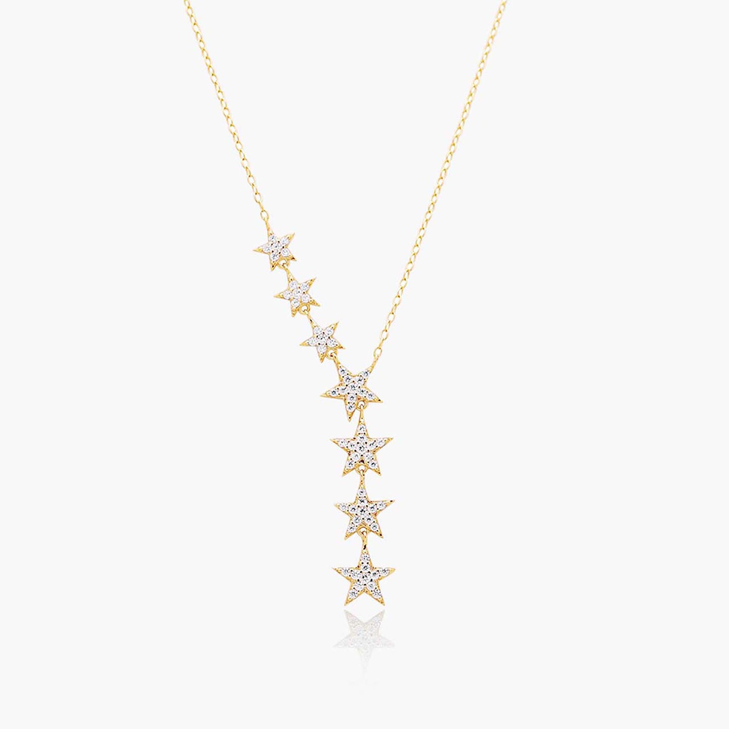 Playa Luna Jewelry Gold Star Drop Necklace Ella