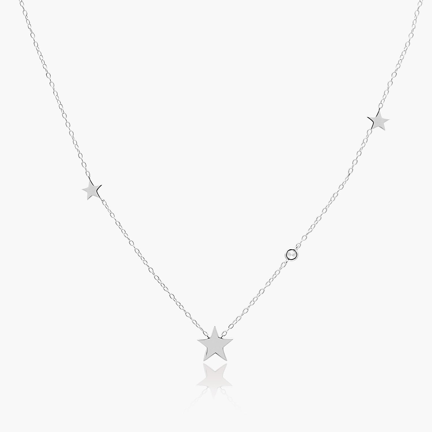 Playa Luna Jewelry Sterling Silver Star Necklace Emma