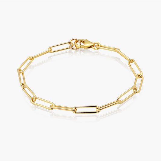 Playa Luna Jewelry Gold Filled Paperclip Chain Bracelet Hazel