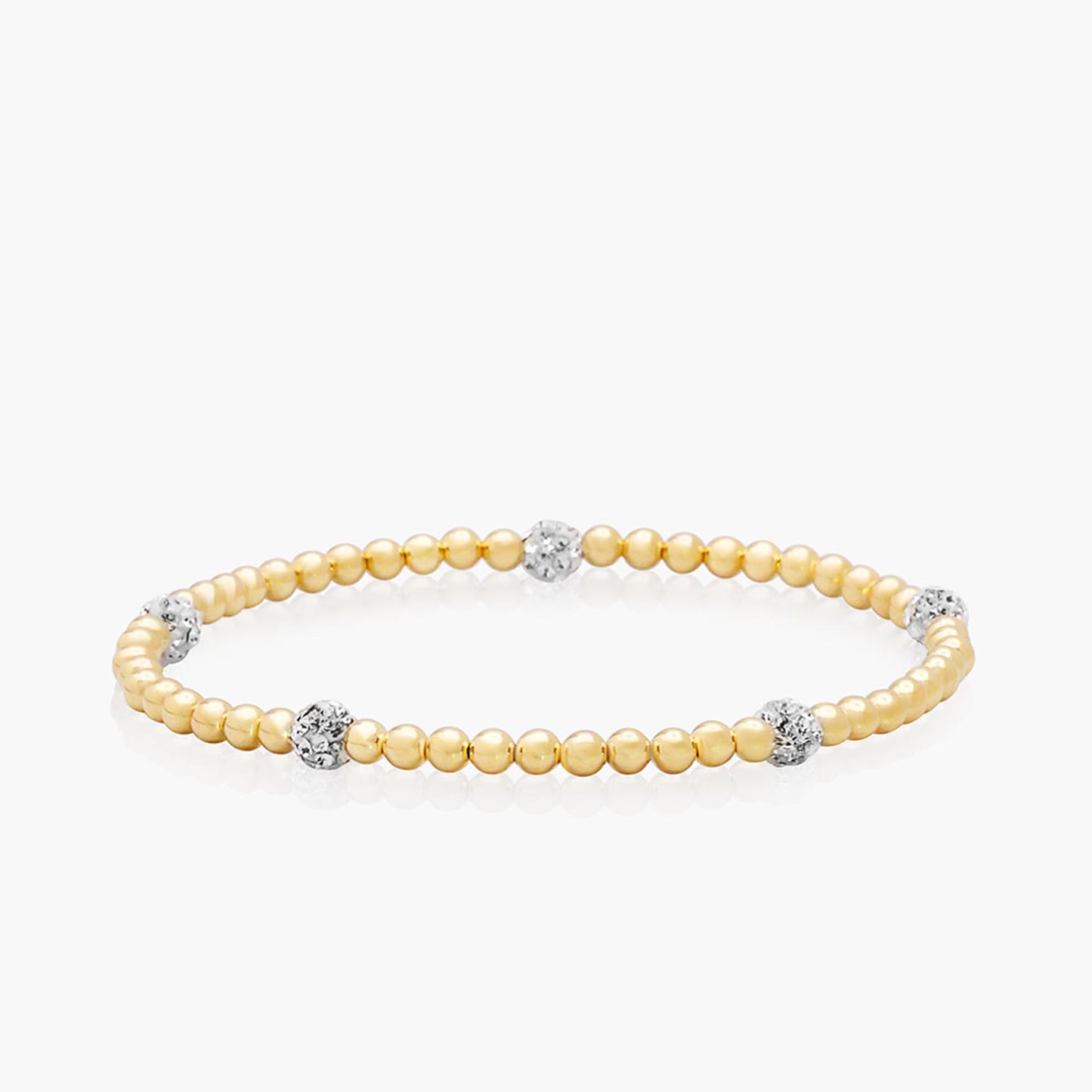 Playa Luna Jewelry Gold Filled Bead Bracelet with Gems Zoe
