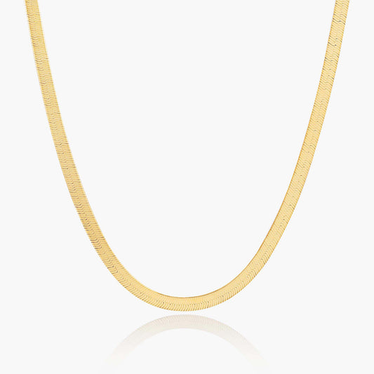 Playa Luna Jewelry Gold Herringbone Chain Elena