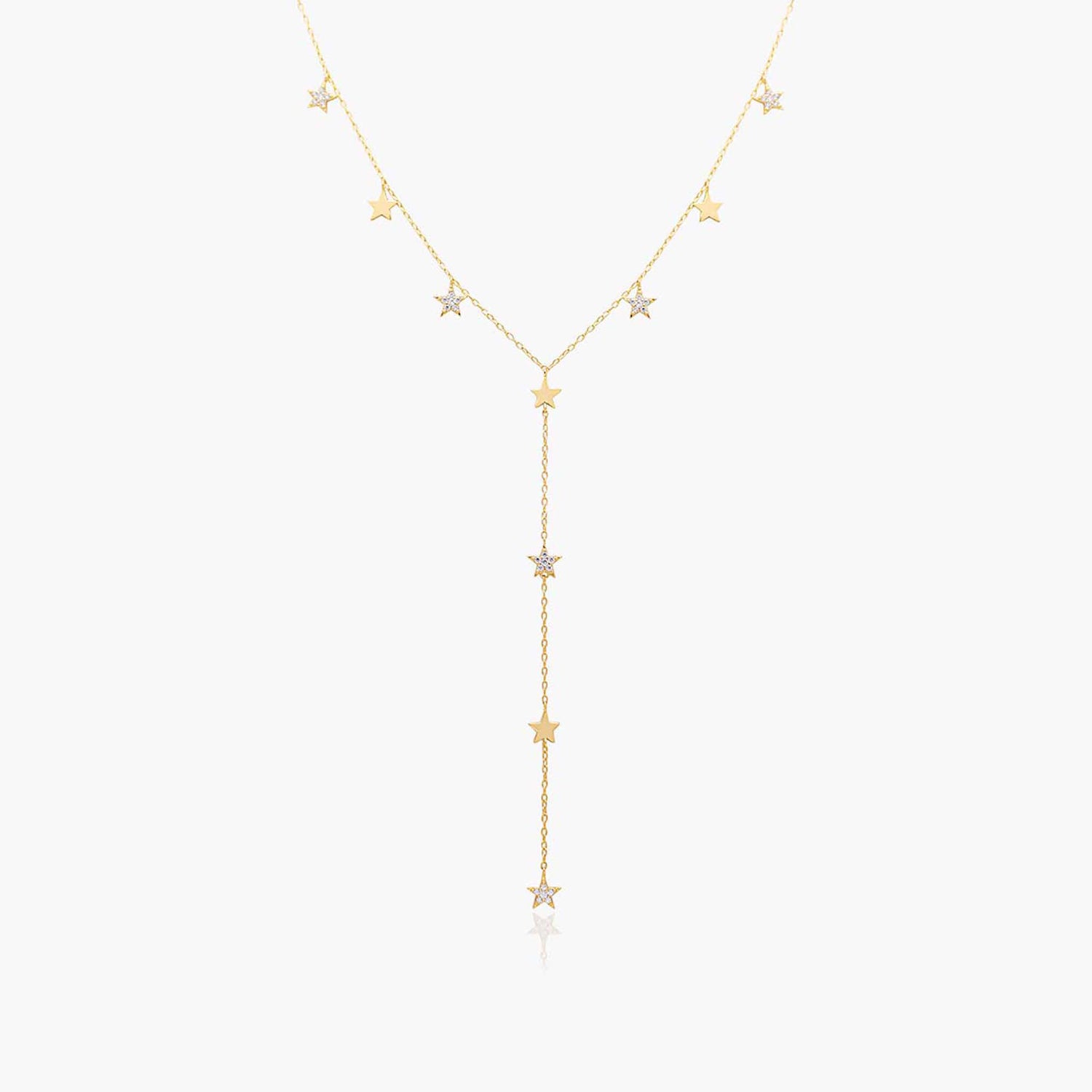 Playa Luna Jewelry Long Gold Star Necklace Chole