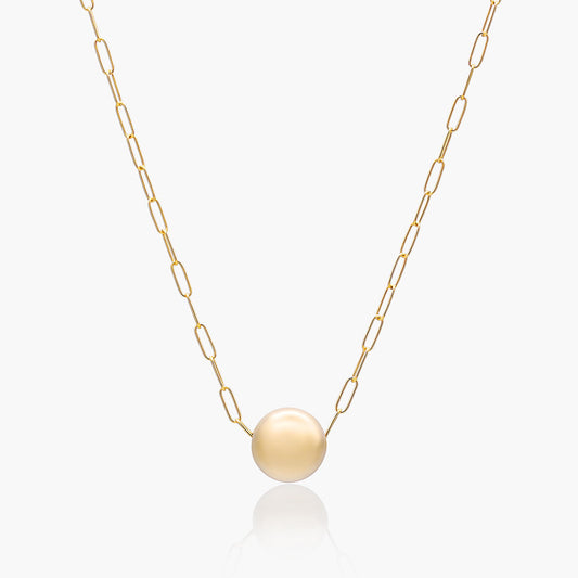 Playa Luna Jewelry Gold Pendant Ball Necklace Aria