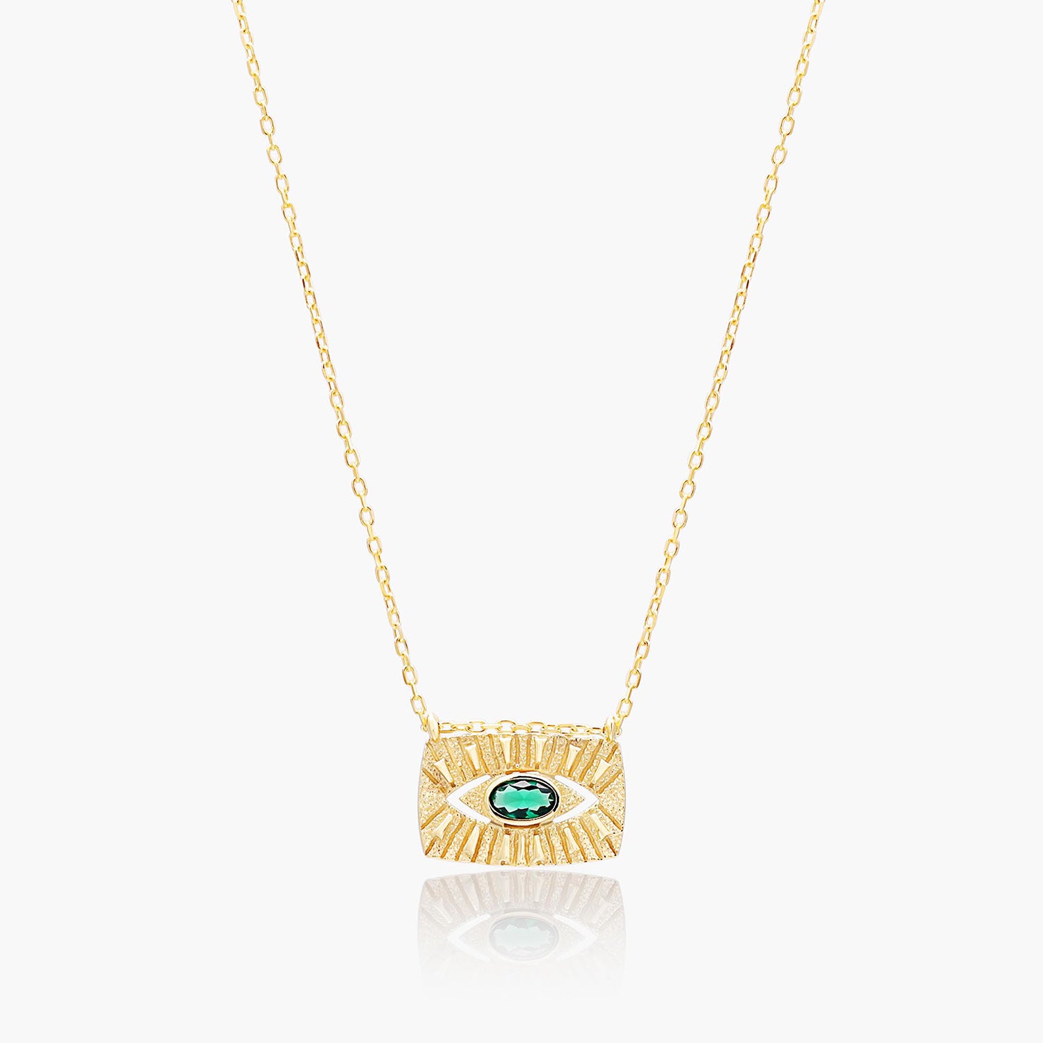 Playa Luna Jewelry Gold Evil Eye Gem Necklace Penelope