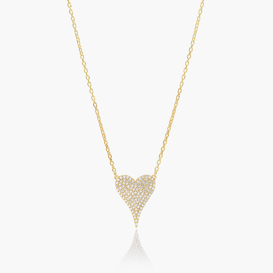 Playa Luna Jewelry Gold Heart Necklace Phoebe