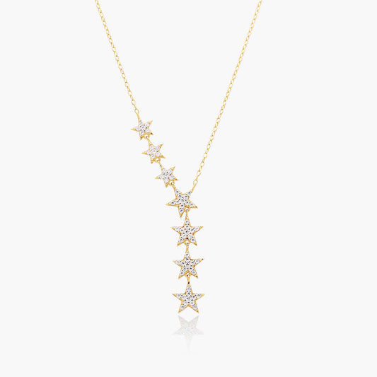 Playa Luna Jewelry Gold Star Drop Necklace Ella